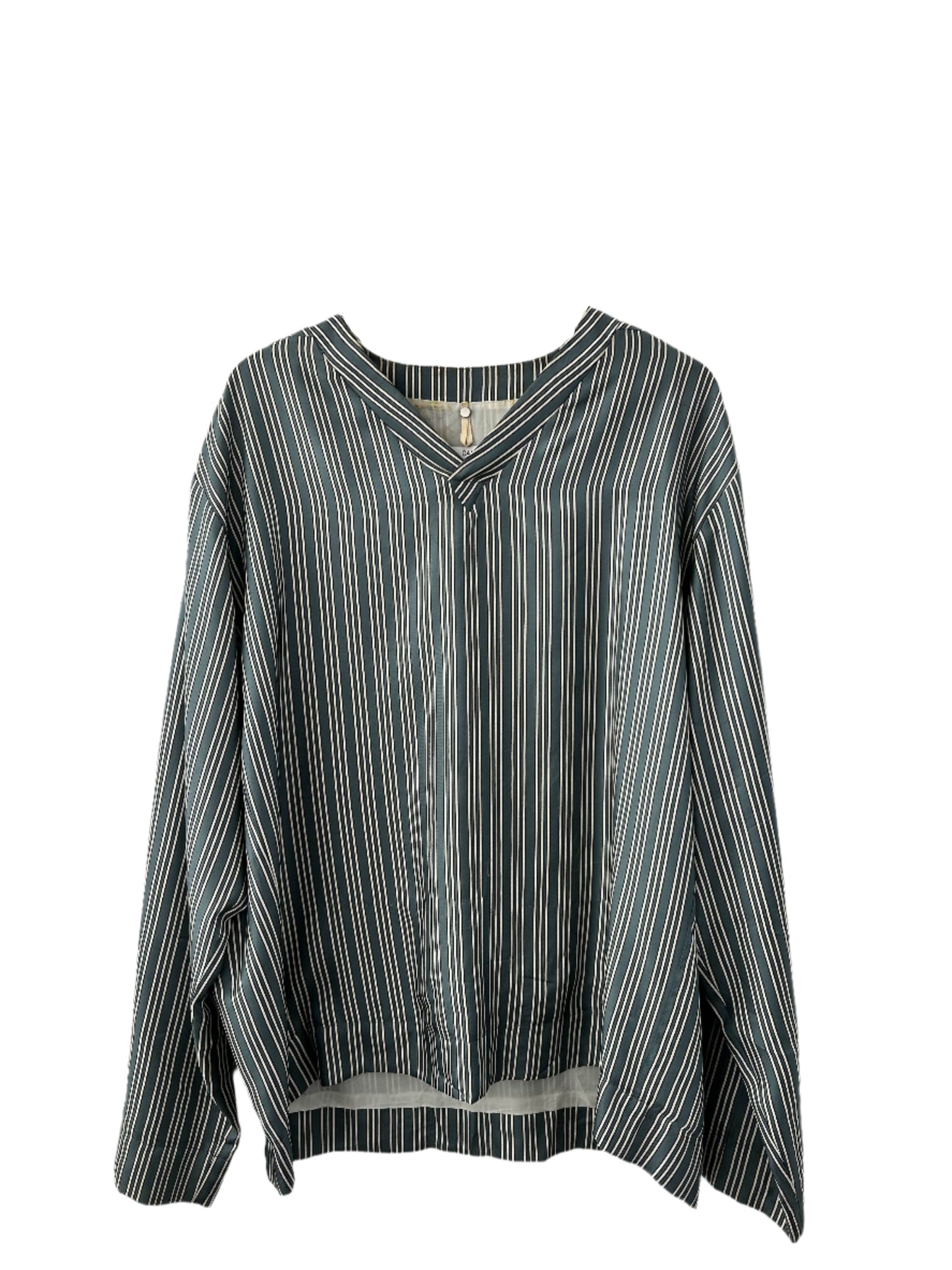 COS Striped V-Neck Relaxed Blouse